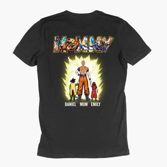 Dragon Ball Family - Personalized Custom Back Printed T-shirt - Birthday Gift For Dad, Family Members