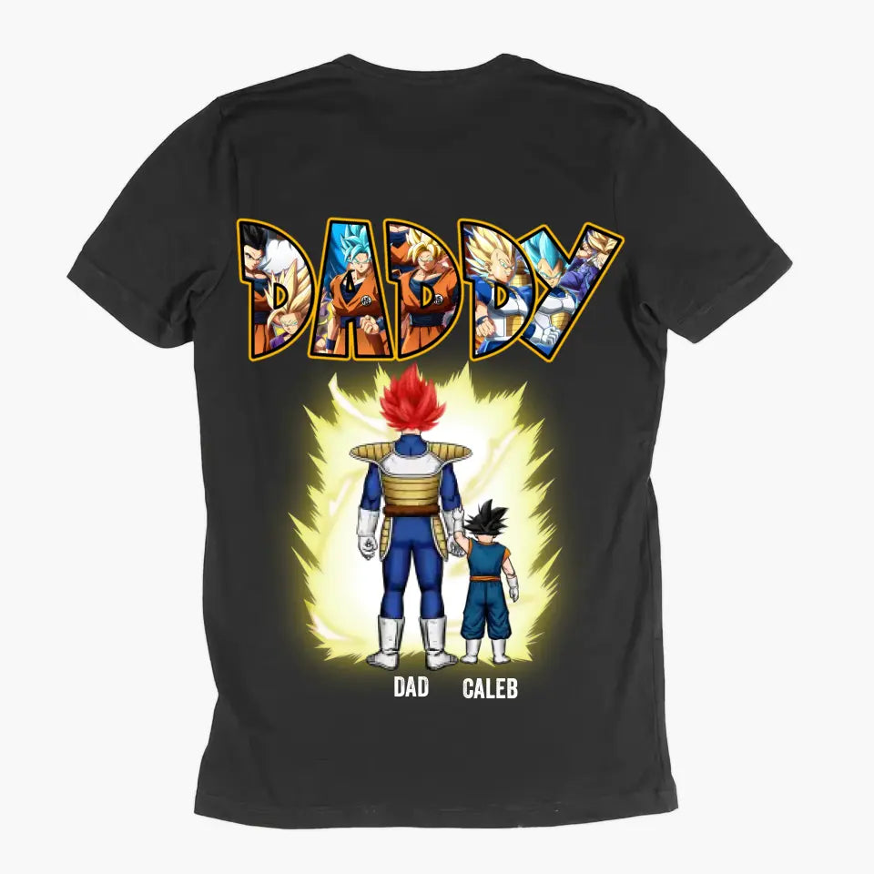 Dragon Ball Family - Personalized Custom Back Printed T-shirt - Birthday Gift For Dad, Family Members