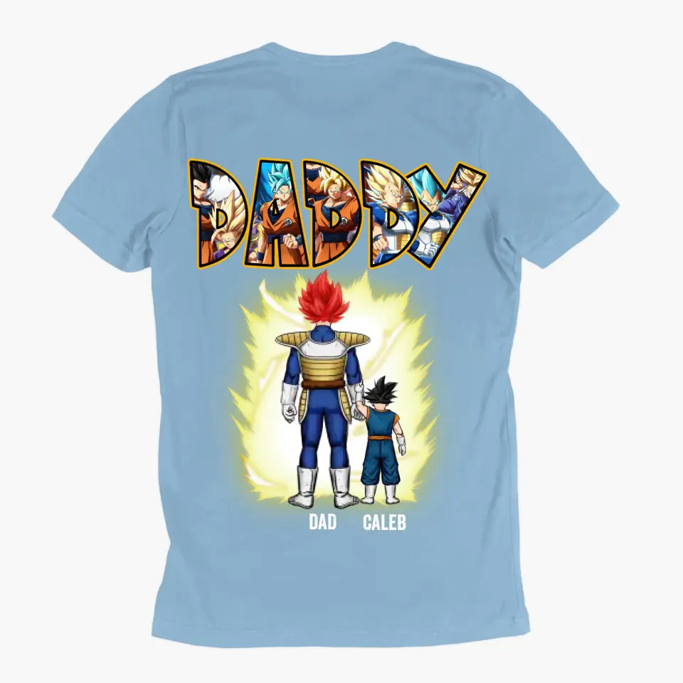 Dragon Ball Family - Personalized Custom Back Printed T-shirt - Birthday Gift For Dad, Family Members