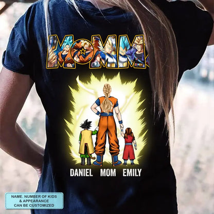 Dragon Ball Family - Personalized Custom Back Printed T-shirt - Birthday Gift For Dad, Family Members