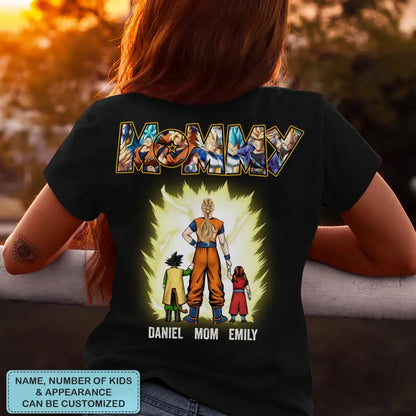 Dragon Ball Family - Personalized Custom Back Printed T-shirt - Birthday Gift For Dad, Family Members