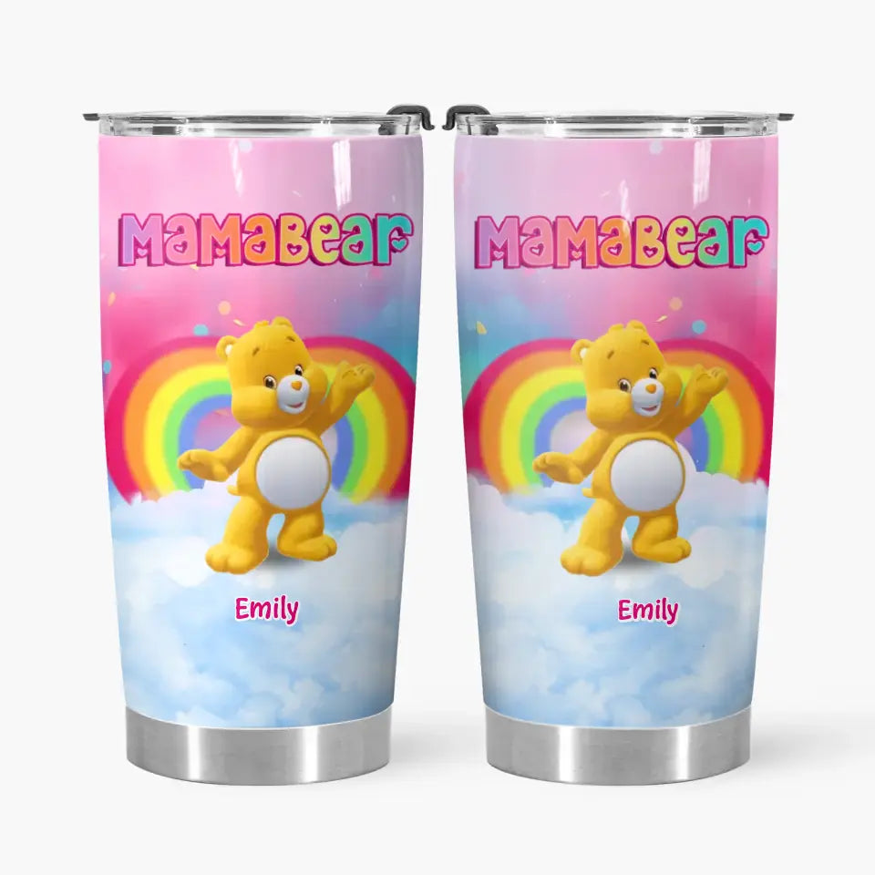 Cares Bear - Personalized Custom Tumbler - Mother's Day, Gift For Mom, Family Members