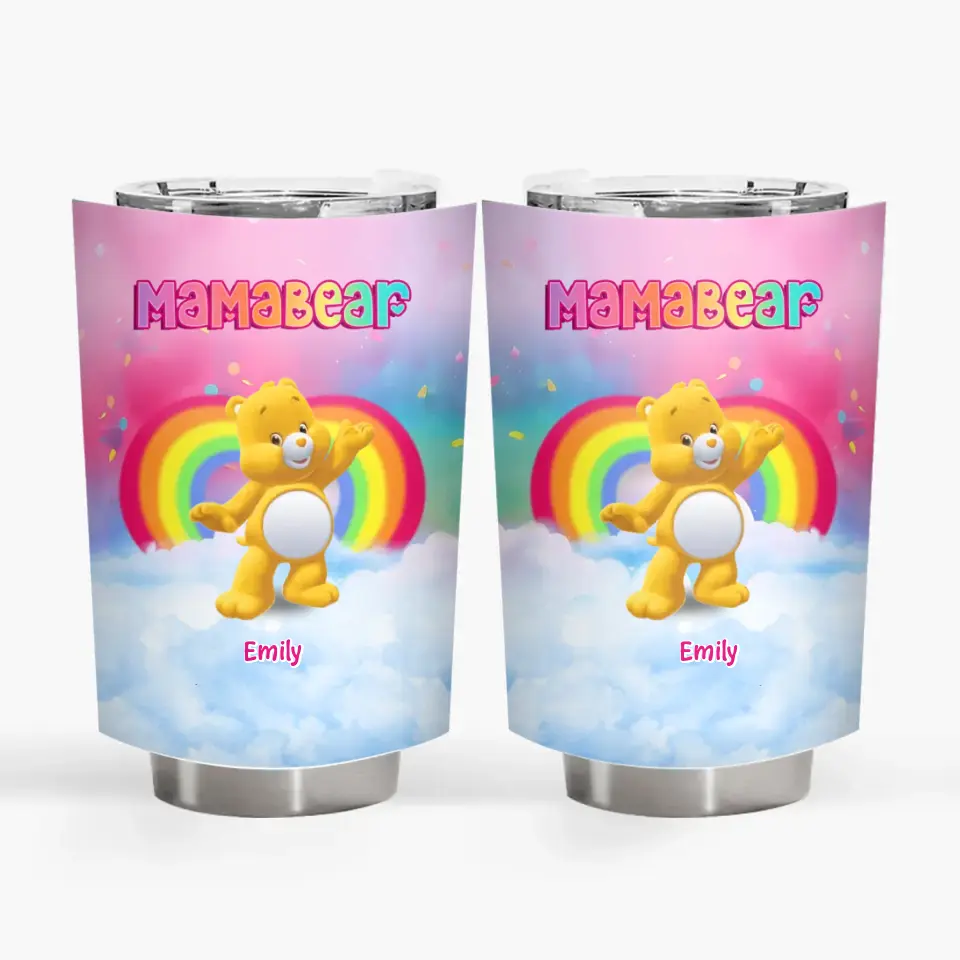 Cares Bear - Personalized Custom Tumbler - Mother's Day, Gift For Mom, Family Members