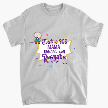 Just A 90s Mama Raising Her Rugrats - Personalized Custom T-shirt - Mother's Day Gift For Mom, Family Member