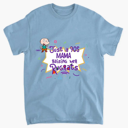 Just A 90s Mama Raising Her Rugrats - Personalized Custom T-shirt - Mother's Day Gift For Mom, Family Member