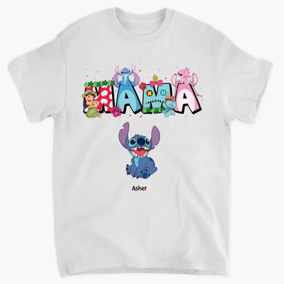 Mama Ohanna - Personalized Custom T-shirt - Mother's Day Gift For Mom, Family Member