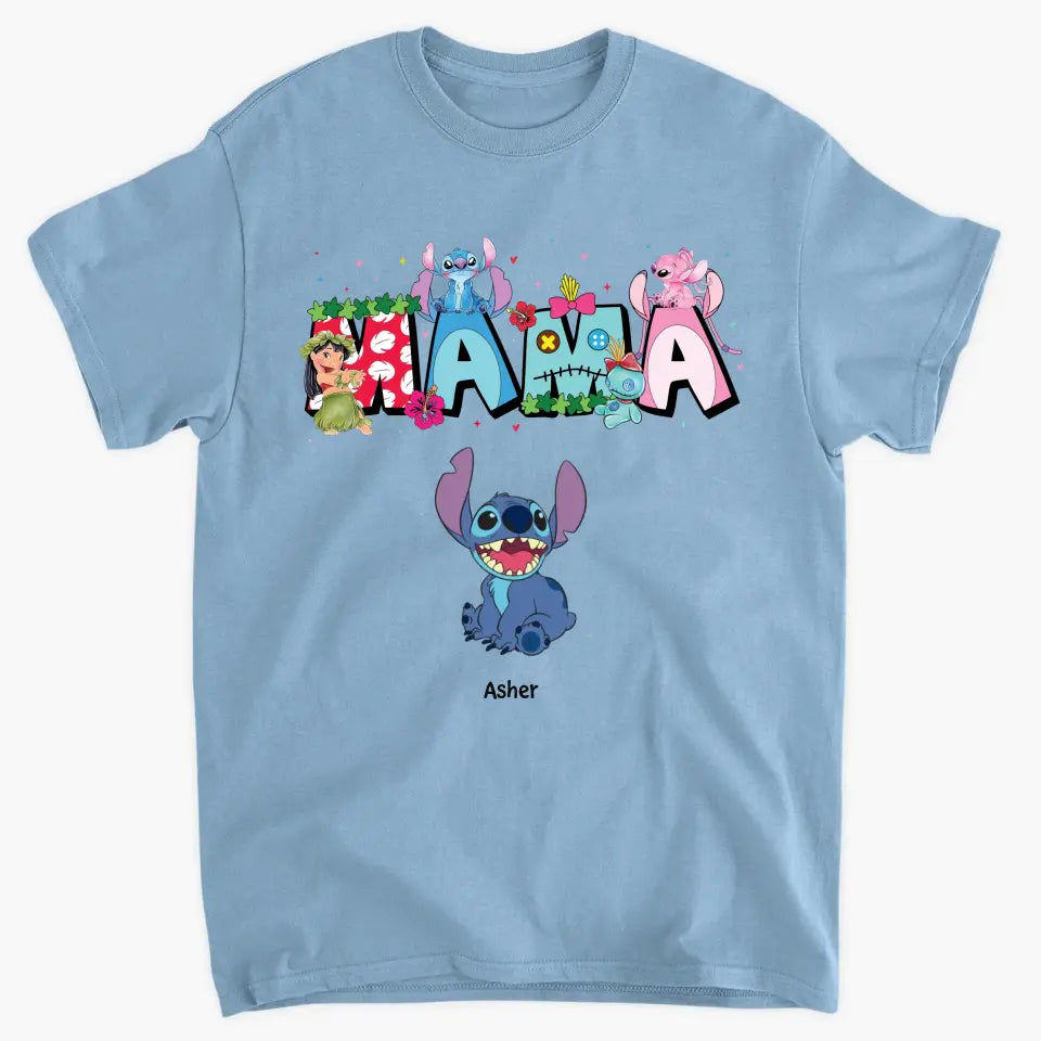 Mama Ohanna - Personalized Custom T-shirt - Mother's Day Gift For Mom, Family Member