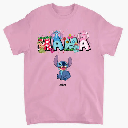 Mama Ohanna - Personalized Custom T-shirt - Mother's Day Gift For Mom, Family Member