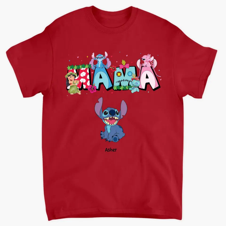 Mama Ohanna - Personalized Custom T-shirt - Mother's Day Gift For Mom, Family Member