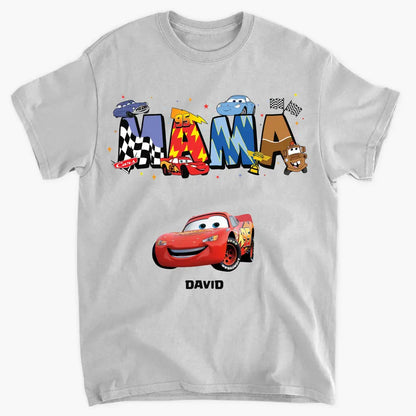 Mama Cartoon Car - Personalized Custom T-shirt - Mother's Day Gift For Mom, Family Member