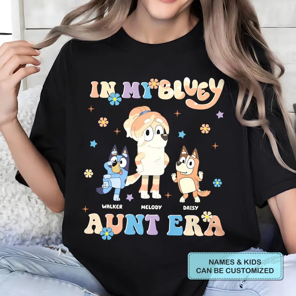 In My Aunt Era - Personalized Custom T-shirt - Gift For Aunt, Family, Family Members