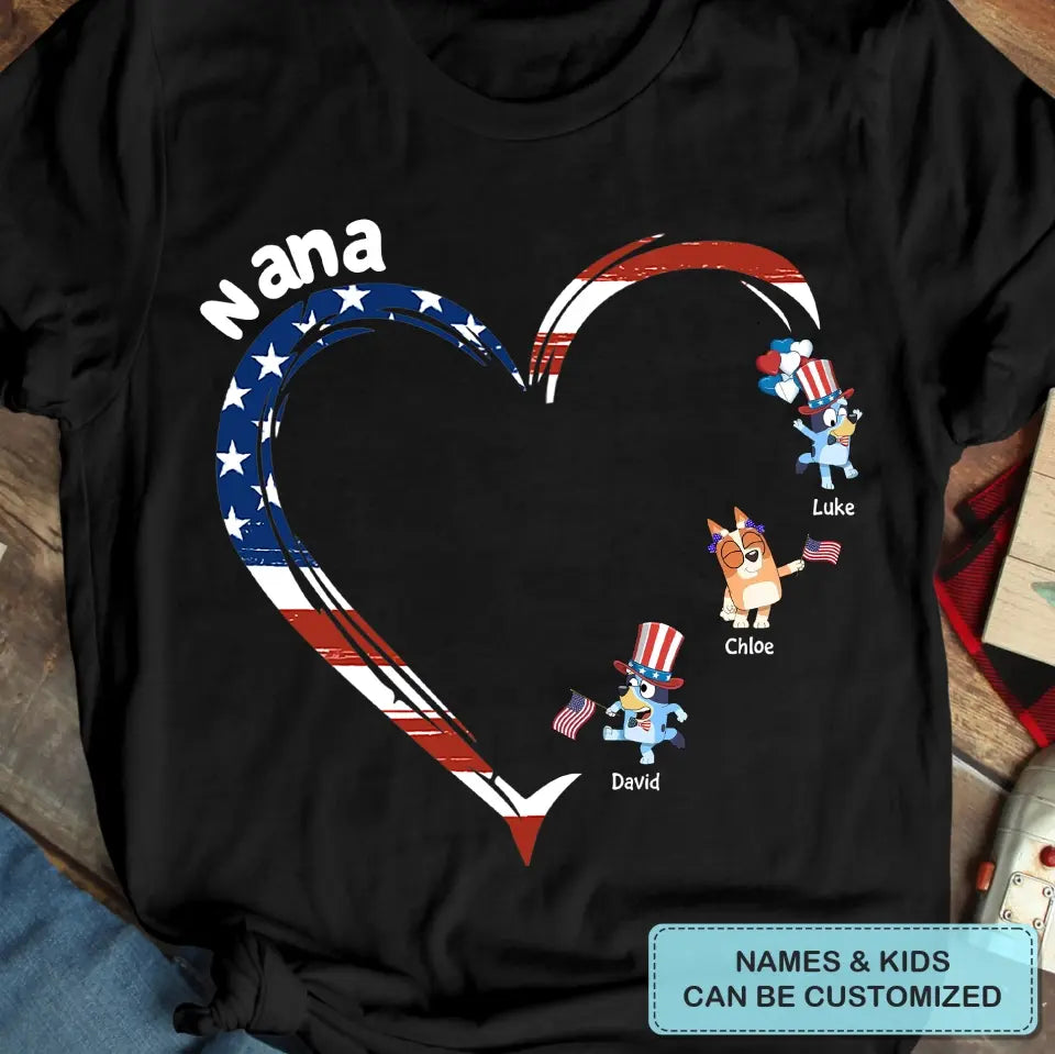 4th Of July - Personalized Custom T-shirt - Gift For Family, Family Members