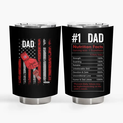 Best Papa Ever - Personalized Custom Tumbler - Father's Day, Birthday Gift For Dad, Family Members