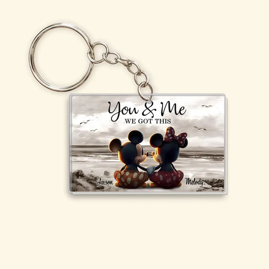 You & Me - Personalized Custom One-Sided Acrylic Keychain - Gift For Girlfriend, Boyfriend, Couple