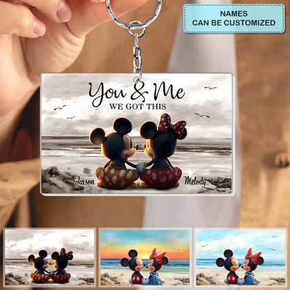 You & Me - Personalized Custom One-Sided Acrylic Keychain - Gift For Girlfriend, Boyfriend, Couple