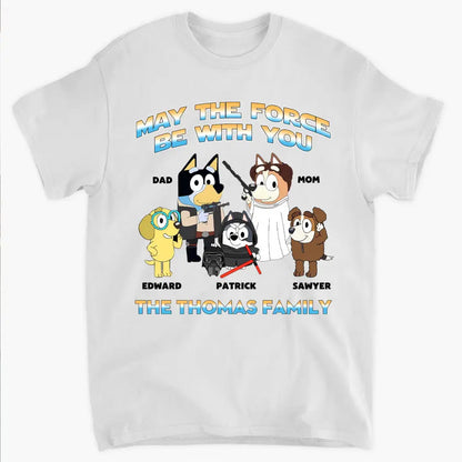 May The 4th Be With You - Personalized Custom T-shirt - Gift For Mom, Dad, Family, Family Members