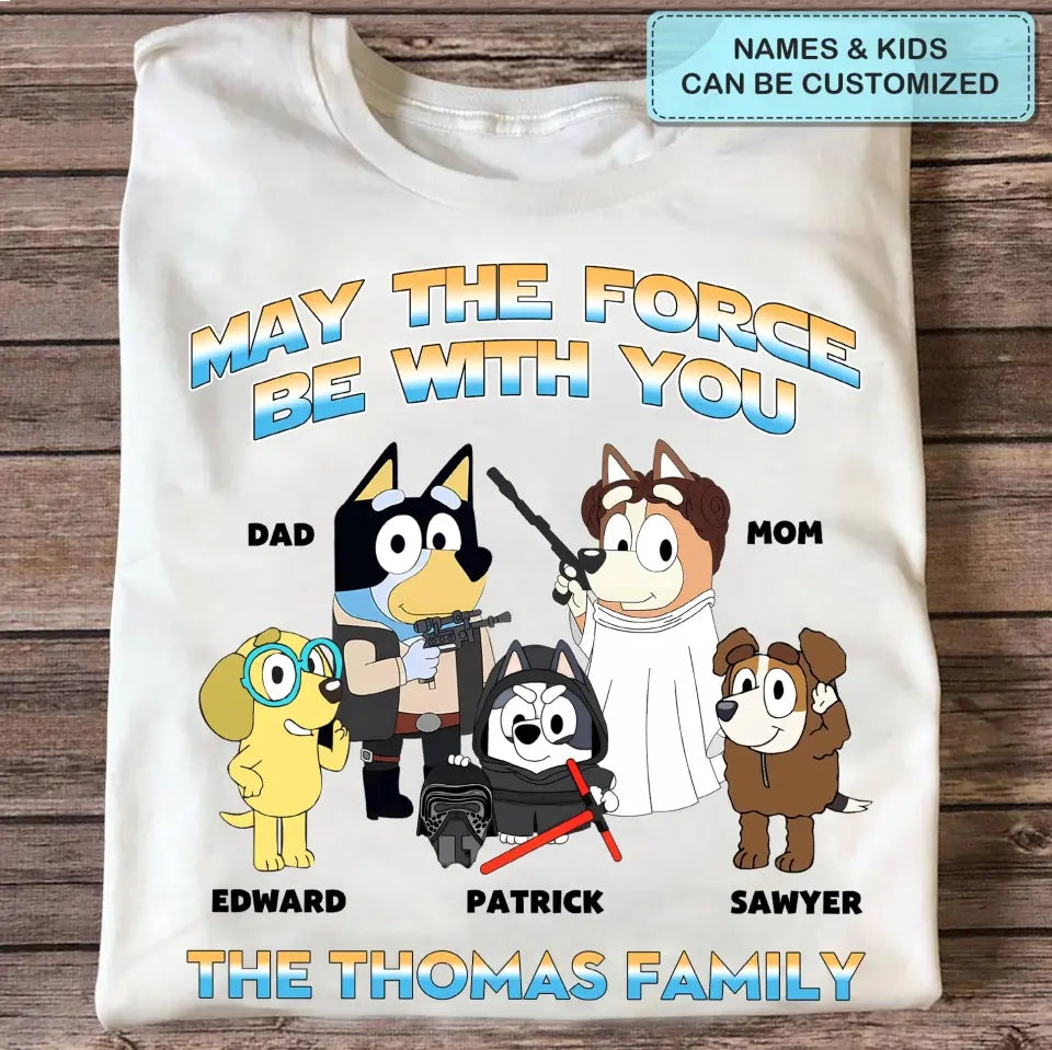 May The 4th Be With You - Personalized Custom T-shirt - Gift For Mom, Dad, Family, Family Members