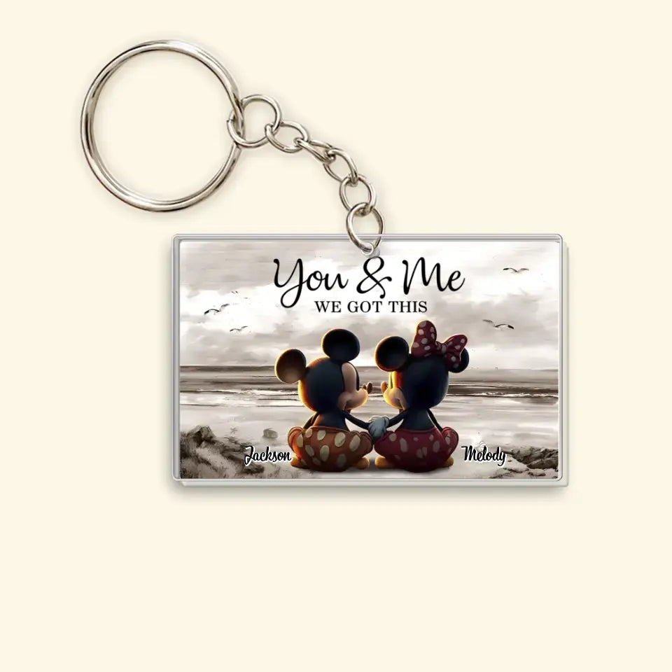 You & Me - Personalized Custom One-Sided Acrylic Keychain - Gift For Girlfriend, Boyfriend, Couple