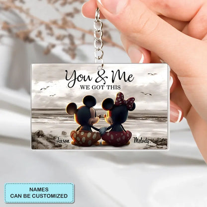 You & Me - Personalized Custom One-Sided Acrylic Keychain - Gift For Girlfriend, Boyfriend, Couple