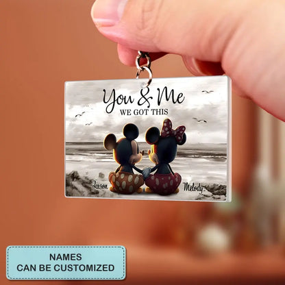 You & Me - Personalized Custom One-Sided Acrylic Keychain - Gift For Girlfriend, Boyfriend, Couple