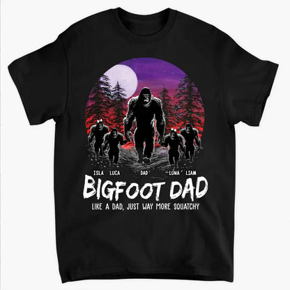 Big Foot Papa - Personalized Custom T-shirt - Father's Day Gift For Dad Family, Family Members