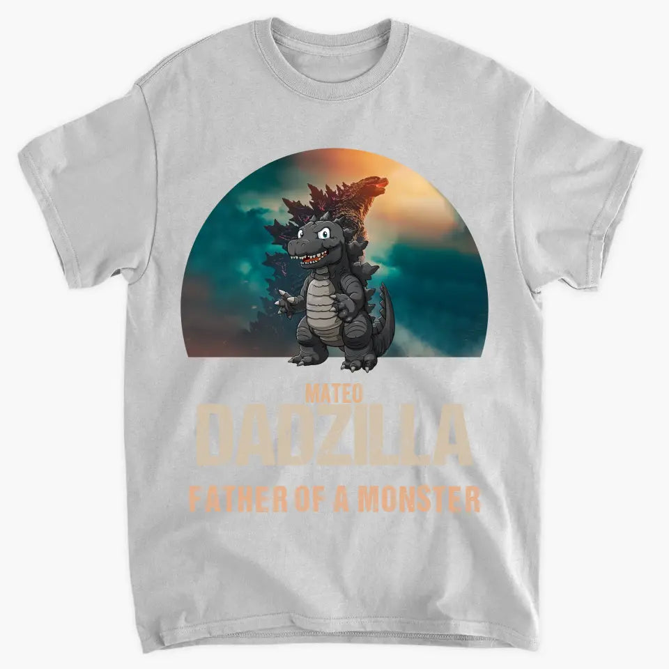 Dadzilla Father Of Monster - Personalized Custom T-shirt - Gift For Dad, Grandpa, Family, Family Members