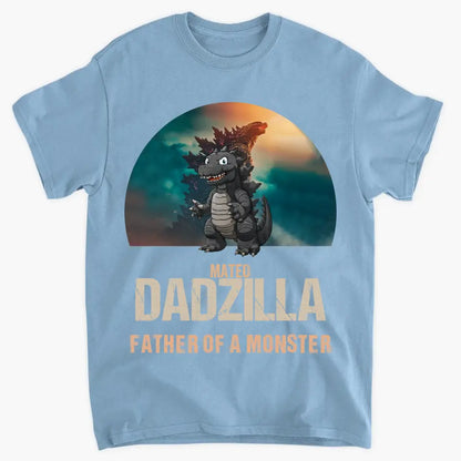 Dadzilla Father Of Monster - Personalized Custom T-shirt - Gift For Dad, Grandpa, Family, Family Members