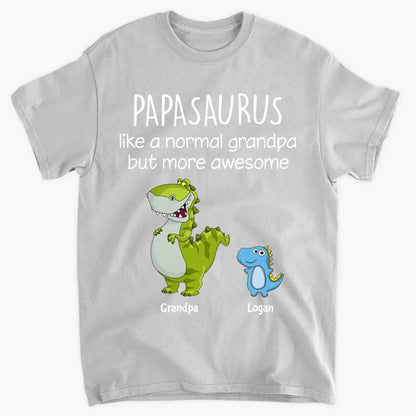 Like A Normal Grandpa But More Awesome - Personalized Custom T-shirt - Gift For Dad, Grandpa, Family, Family Members