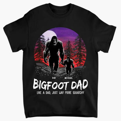 Big Foot Papa - Personalized Custom T-shirt - Father's Day Gift For Dad Family, Family Members