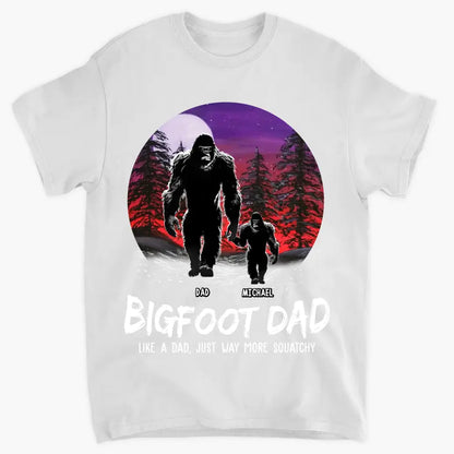 Big Foot Papa - Personalized Custom T-shirt - Father's Day Gift For Dad Family, Family Members