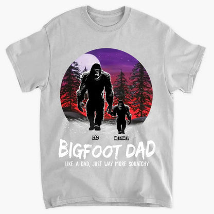 Big Foot Papa - Personalized Custom T-shirt - Father's Day Gift For Dad Family, Family Members