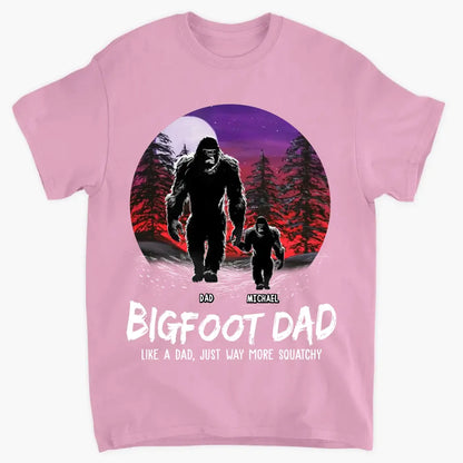 Big Foot Papa - Personalized Custom T-shirt - Father's Day Gift For Dad Family, Family Members