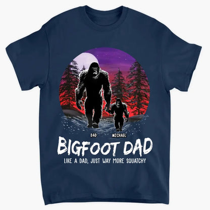 Big Foot Papa - Personalized Custom T-shirt - Father's Day Gift For Dad Family, Family Members