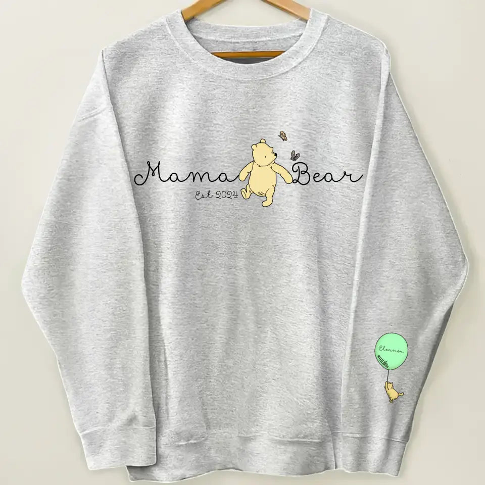 Mama Bear - Personalized Custom Sweatshirt - Mother's Day, Father's Day Gift For Mom, Dad, Family Members