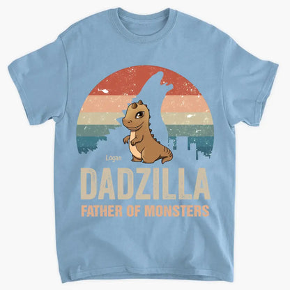 Dadzilla Father Of Monsters - Personalized Custom T-shirt - Gift For Dad, Grandpa, Family, Family Members