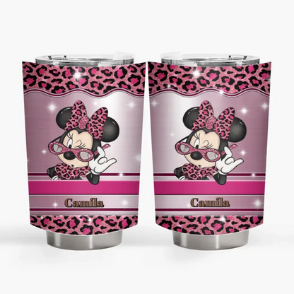 Light Color Pattern - Personalized Custom Tumbler - Gift For Grandma, Mom, Family Members