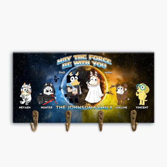 May The 4th Be With You - Personalized Custom Key Holder - Gift For Family Members