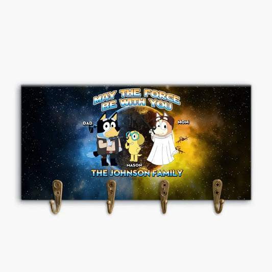 May The 4th Be With You - Personalized Custom Key Holder - Gift For Family Members