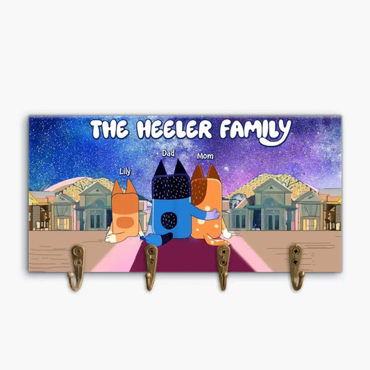 The Heeler Family - Personalized Custom Key Holder - Gift For Family Members