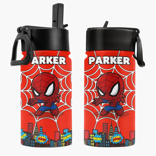 Leak Proof Water Bottle - Personalized Custom Kids Insulated Bottle - Birthday, Back To School, Kindergarten, First, Second, Third, Fourth, Fifth Grade, Pre-K Gift For Kids