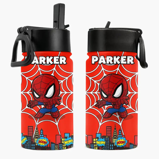 Leak Proof Water Bottle - Personalized Custom Kids Insulated Bottle - Birthday, Back To School, Kindergarten, First, Second, Third, Fourth, Fifth Grade, Pre-K Gift For Kids