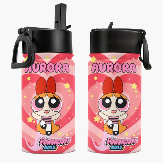 Leak Proof Water Bottle 2 - Personalized Custom Kids Insulated Bottle - Birthday, Back To School, Kindergarten, First, Second, Third, Fourth, Fifth Grade, Pre-K Gift For Kids