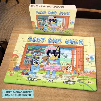 Best Dad Ever - Personalized Custom Jigsaw Puzzle - Gift For Kid, Family Members