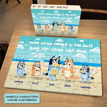 The Best Team You Could Ever Have - Personalized Custom Jigsaw Puzzle - Gift For Family Members