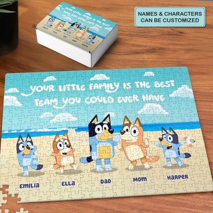 The Best Team You Could Ever Have - Personalized Custom Jigsaw Puzzle - Gift For Family Members