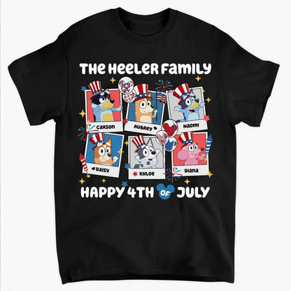 Happy 4th Of July - Personalized Custom T-shirt - Gift For Family, Family Members