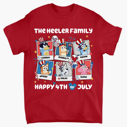 Happy 4th Of July - Personalized Custom T-shirt - Gift For Family, Family Members