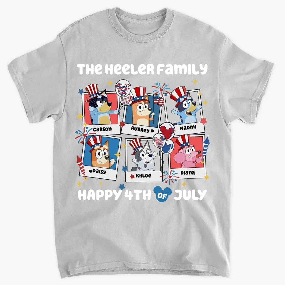 Happy 4th Of July - Personalized Custom T-shirt - Gift For Family, Family Members