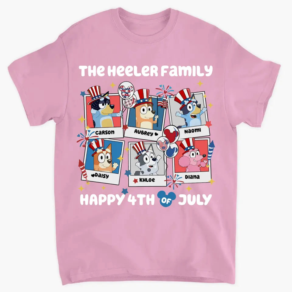 Happy 4th Of July - Personalized Custom T-shirt - Gift For Family, Family Members