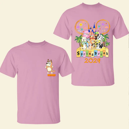 Family Trip 2024 - Personalized Custom Double-side T-shirt - Gift For Family, Family Member, Friends